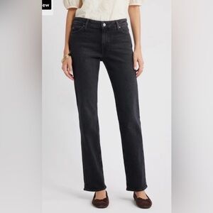 Treasure & Bond Mid Rise Straight Leg Jeans Black Size 28